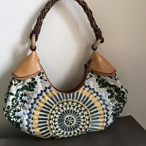 Cole Haan embroidered bag, multi-color